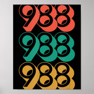 Suicide Awareness - 988 - Suicide Prevention 988 Poster