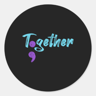 Suicide Awareness And Suicide Prevention Shirt Classic Round Sticker