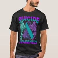 Suicide Awareness Clothing Wings Ribbon Suicide Pr