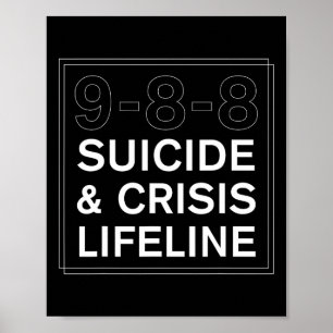 Suicide Awareness Crisis Lifeline 988 1  Poster