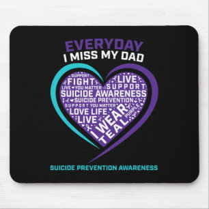 Suicide Awareness Dad Women Men Suicide Preventio Mouse Mat