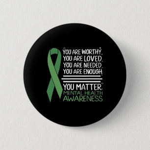 Suicide Awareness Depression Anxiety Mental Health 6 Cm Round Badge