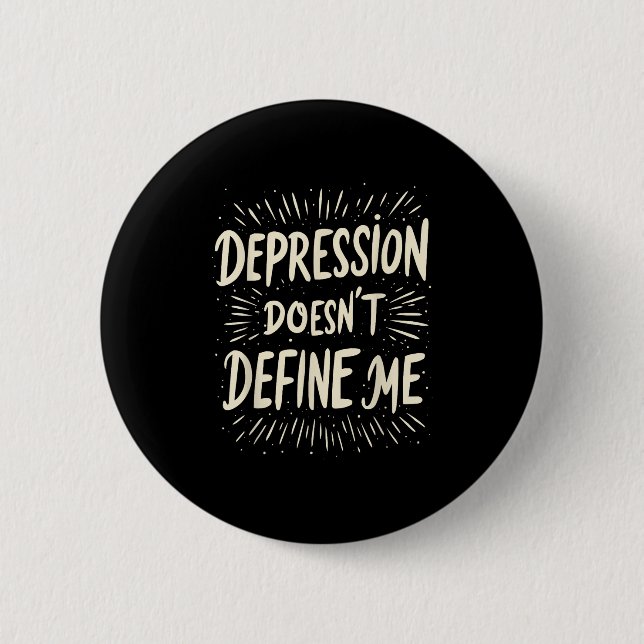 Suicide Awareness Depression Anxiety Mental Health 6 Cm Round Badge (Front)