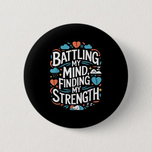 Suicide Awareness Depression Anxiety Mental Health 6 Cm Round Badge