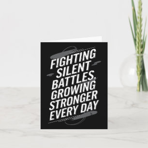 Suicide Awareness Depression Anxiety Mental Health Card