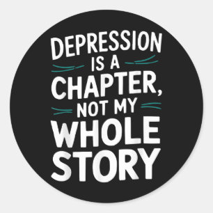 Suicide Awareness Depression Anxiety Mental Health Classic Round Sticker