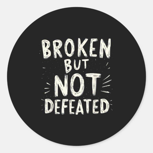 Suicide Awareness Depression Anxiety Mental Health Classic Round Sticker (Front)