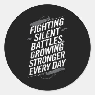 Suicide Awareness Depression Anxiety Mental Health Classic Round Sticker