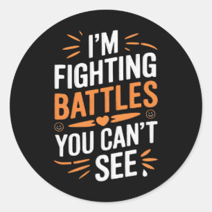 Suicide Awareness Depression Anxiety Mental Health Classic Round Sticker