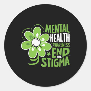 Suicide Awareness Depression Anxiety Mental Health Classic Round Sticker