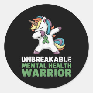 Suicide Awareness Depression Anxiety Mental Health Classic Round Sticker