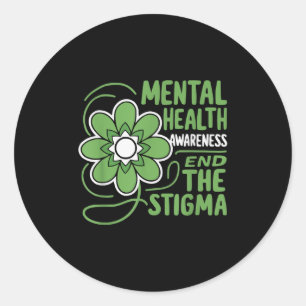 Suicide Awareness Depression Anxiety Mental Health Classic Round Sticker