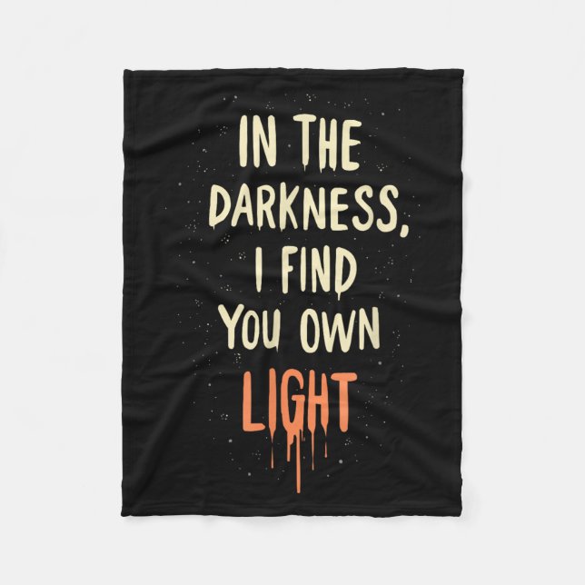 Suicide Awareness Depression Anxiety Mental Health Fleece Blanket (Front)