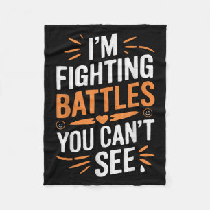 Suicide Awareness Depression Anxiety Mental Health Fleece Blanket