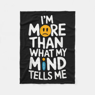 Suicide Awareness Depression Anxiety Mental Health Fleece Blanket