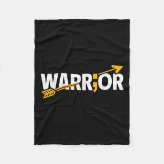 Suicide Awareness Depression Anxiety Mental Health Fleece Blanket