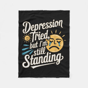 Suicide Awareness Depression Anxiety Mental Health Fleece Blanket