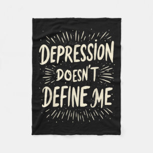 Suicide Awareness Depression Anxiety Mental Health Fleece Blanket