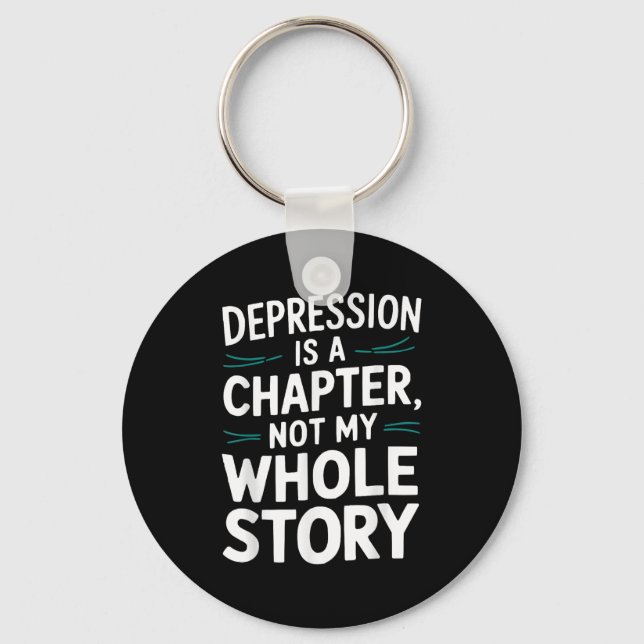 Suicide Awareness Depression Anxiety Mental Health Key Ring (Front)