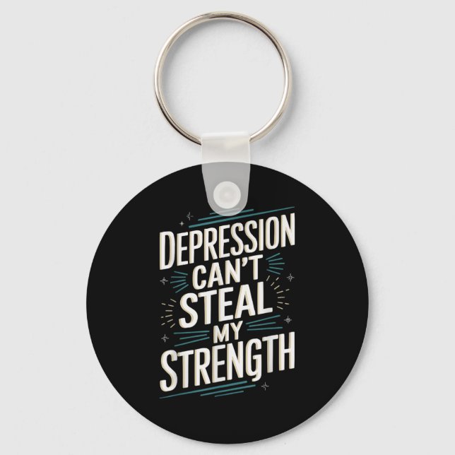 Suicide Awareness Depression Anxiety Mental Health Key Ring (Front)