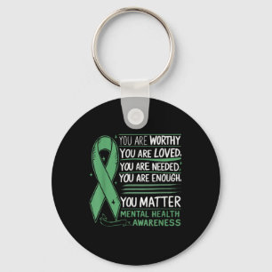 Suicide Awareness Depression Anxiety Mental Health Key Ring