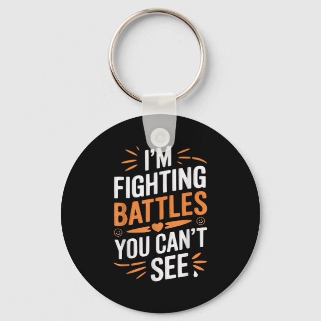 Suicide Awareness Depression Anxiety Mental Health Key Ring (Front)