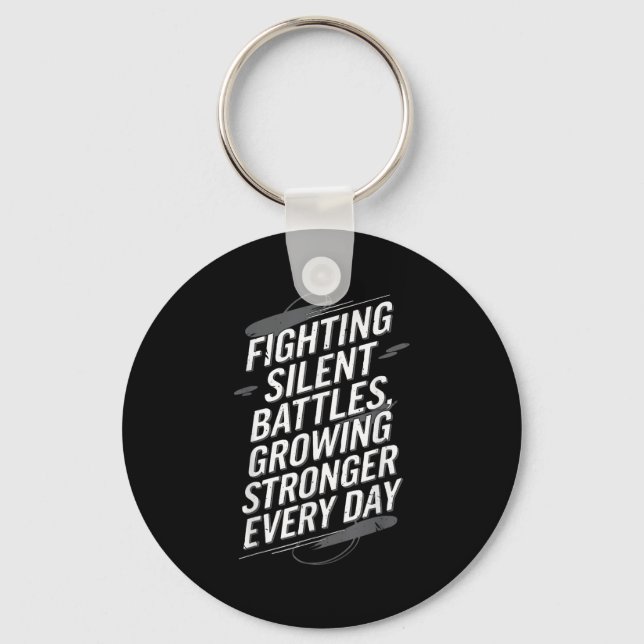 Suicide Awareness Depression Anxiety Mental Health Key Ring (Front)