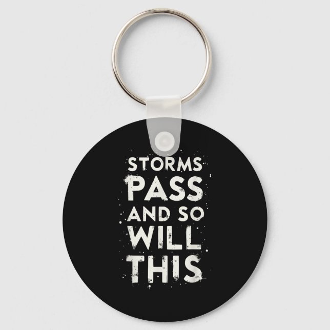Suicide Awareness Depression Anxiety Mental Health Key Ring (Front)