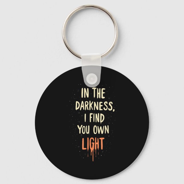 Suicide Awareness Depression Anxiety Mental Health Key Ring (Front)