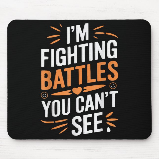 Suicide Awareness Depression Anxiety Mental Health Mouse Mat (Front)