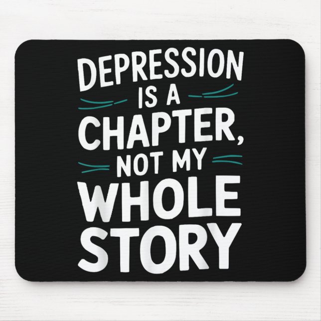 Suicide Awareness Depression Anxiety Mental Health Mouse Mat (Front)