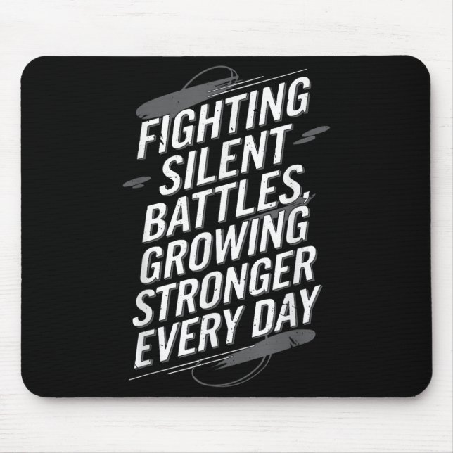 Suicide Awareness Depression Anxiety Mental Health Mouse Mat (Front)