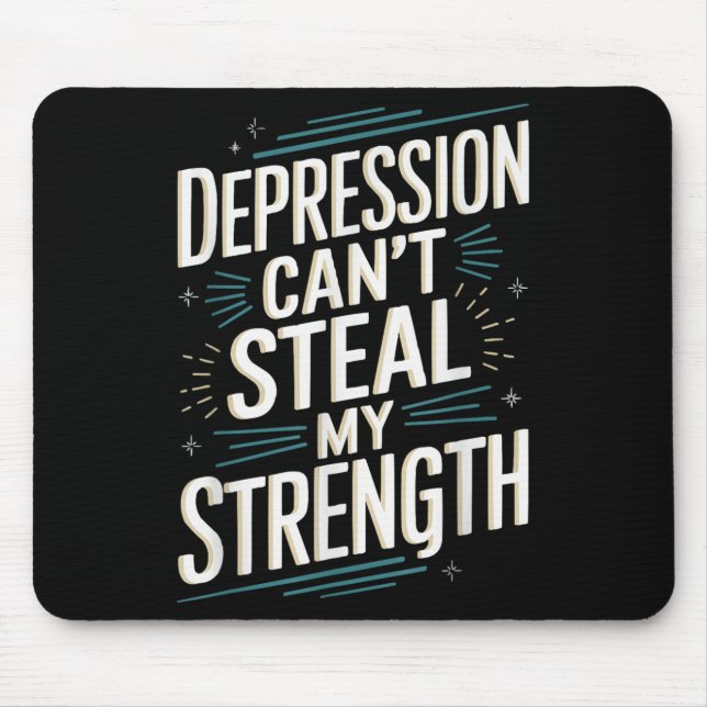 Suicide Awareness Depression Anxiety Mental Health Mouse Mat (Front)