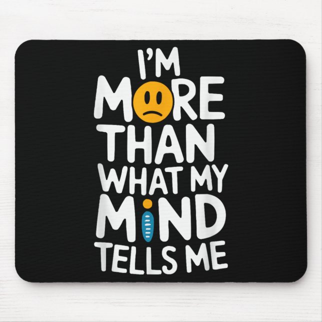 Suicide Awareness Depression Anxiety Mental Health Mouse Mat (Front)