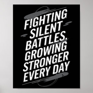 Suicide Awareness Depression Anxiety Mental Health Poster