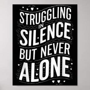 Suicide Awareness Depression Anxiety Mental Health Poster