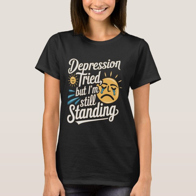 Suicide Awareness Depression Anxiety Mental Health T-Shirt (Front)