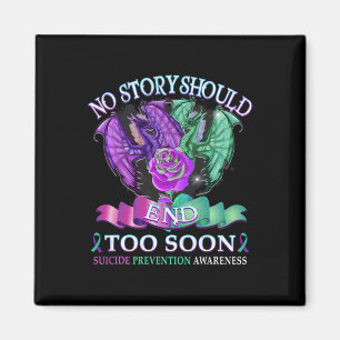 Suicide Awareness Dragon No Story Should End Too Magnet
