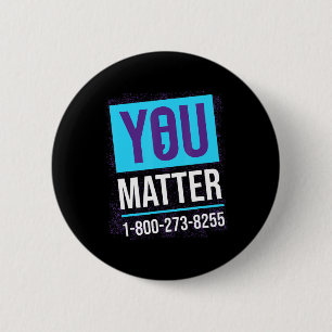 Suicide Awareness  for Women Mental Health Awarene 6 Cm Round Badge