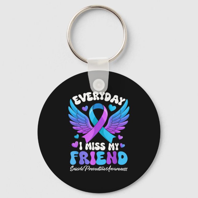 Suicide Awareness Friend Suicide Prevention Awaren Key Ring (Front)