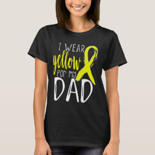 Suicide Awareness I Wear Yellow For My Dad Apparel T-Shirt