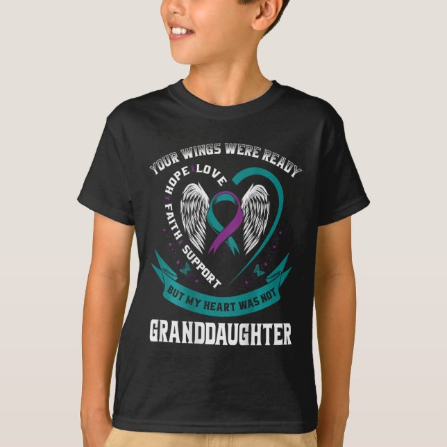 Suicide Awareness In Memory Of My Granddaughter Ba T-Shirt (Front)