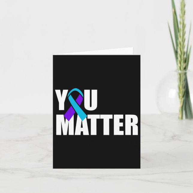 Suicide Awareness Mental Health Awareness Mens And Card (Front)