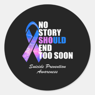 Suicide Awareness Mental Health Awareness _ Mens & Classic Round Sticker