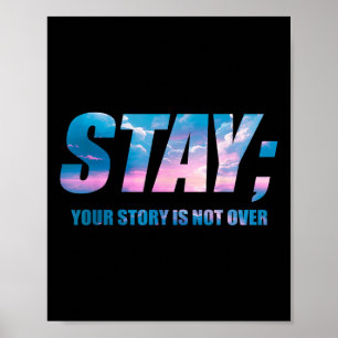 Suicide Awareness Mental Health Awareness _ Mens & Poster