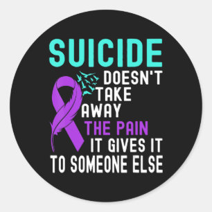 Suicide Awareness Mental Health Suicide Prevention Classic Round Sticker