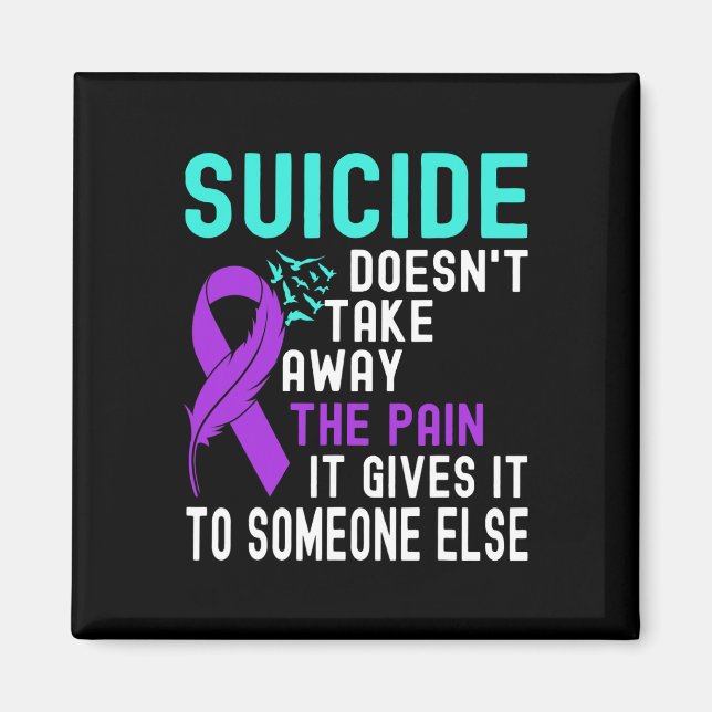 Suicide Awareness Mental Health Suicide Prevention Magnet (Front)