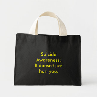 Suicide Awareness Mini Tote Bag