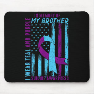 Suicide Awareness Month America Flag In Memory Of Mouse Mat