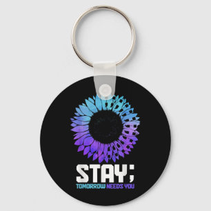 Suicide Awareness Month Stay Mental Health S _1 Key Ring